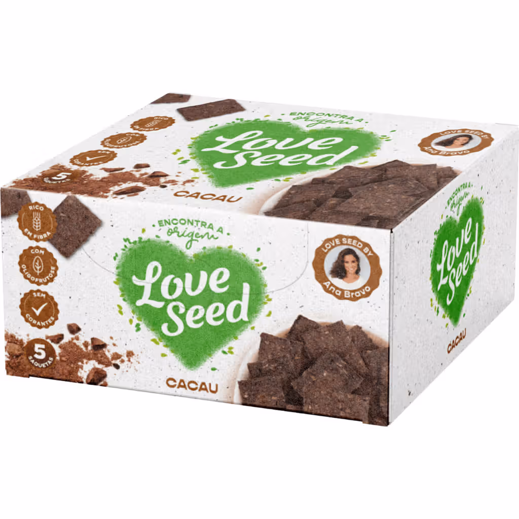 Bolachas Cracker Cacau - LOVE SEED