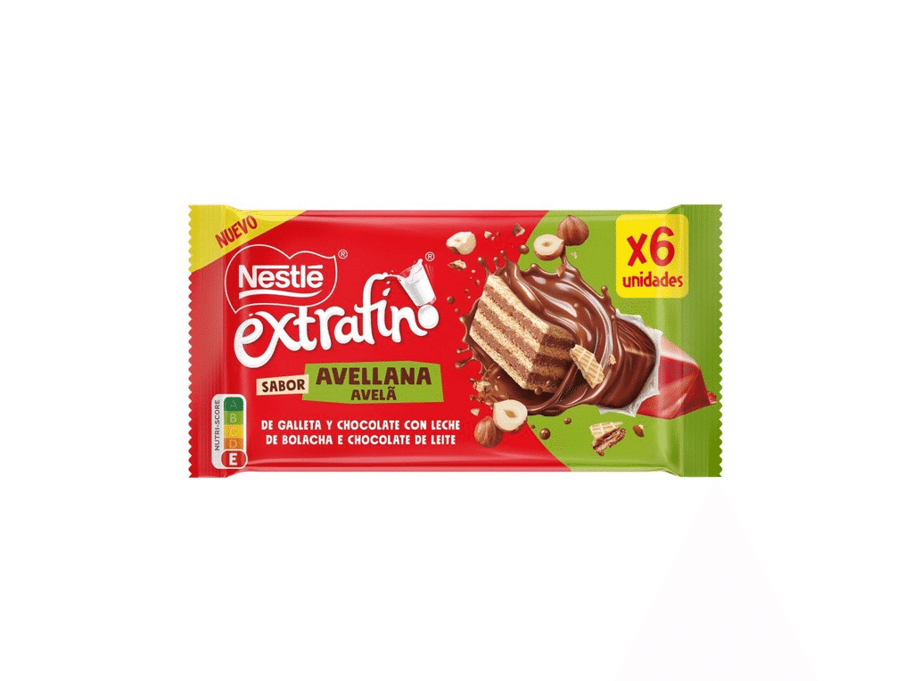 Snack De Chocolate Avelã 6x18g - EXTRAFINO