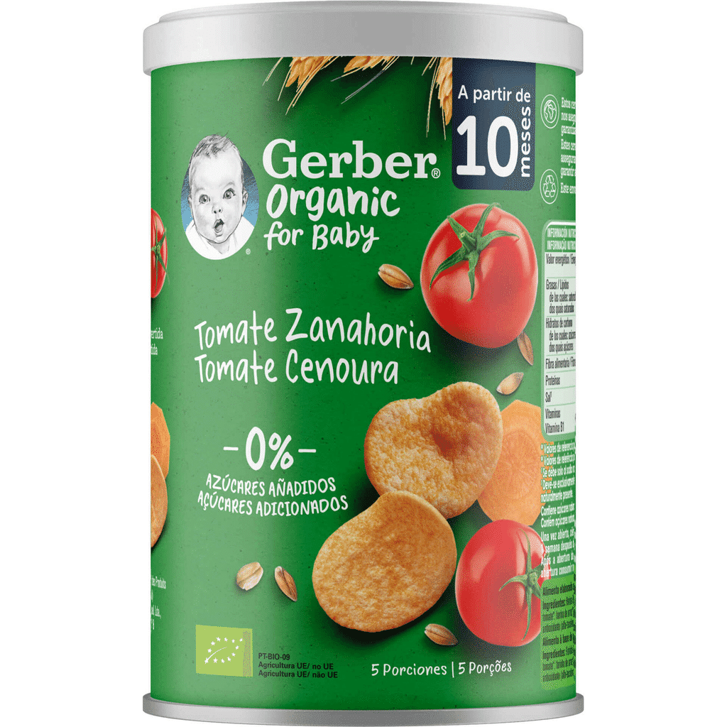 Snack para Bebé Tomate e Cenoura +10m - GERBER