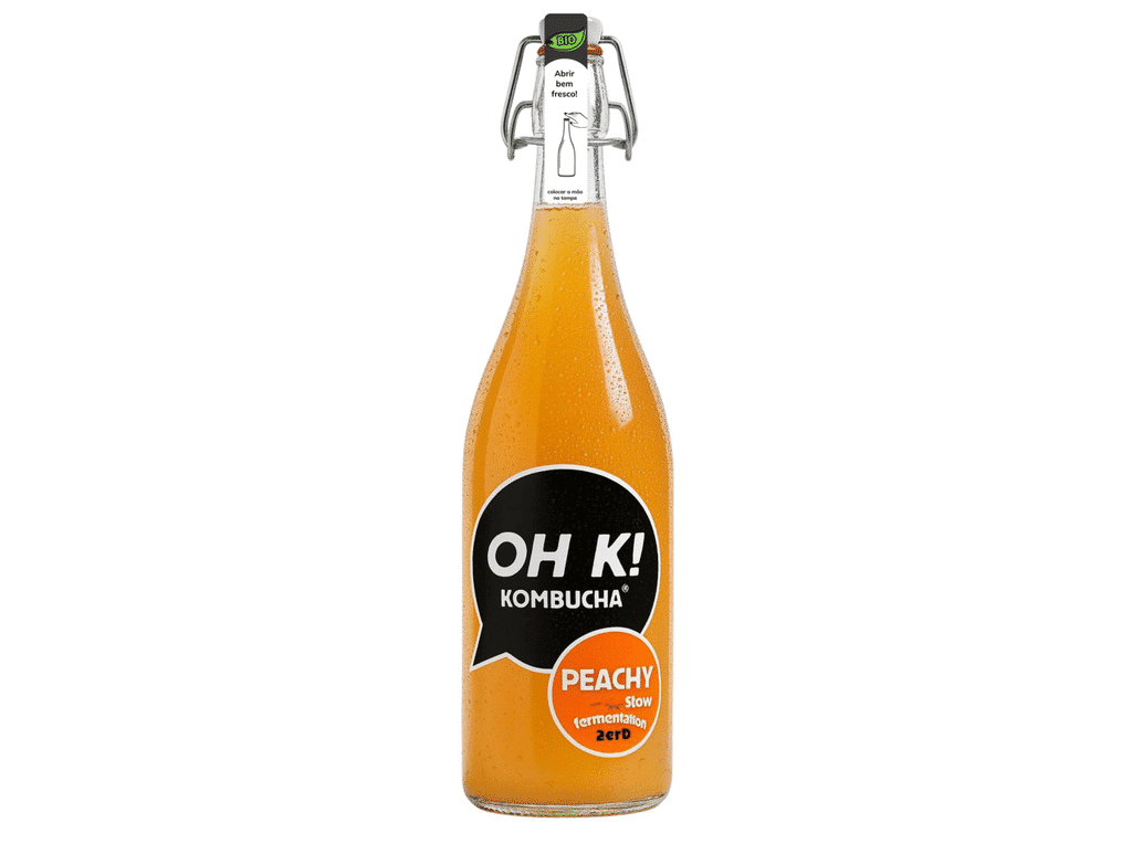 Kombucha Bio Peachy 0% Açucar 750ml - OH K!