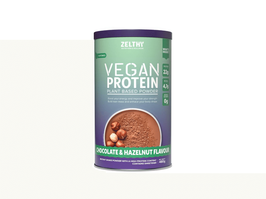 Proteina Vegetal Chocolate E Avelã 480g - ZELTHY
