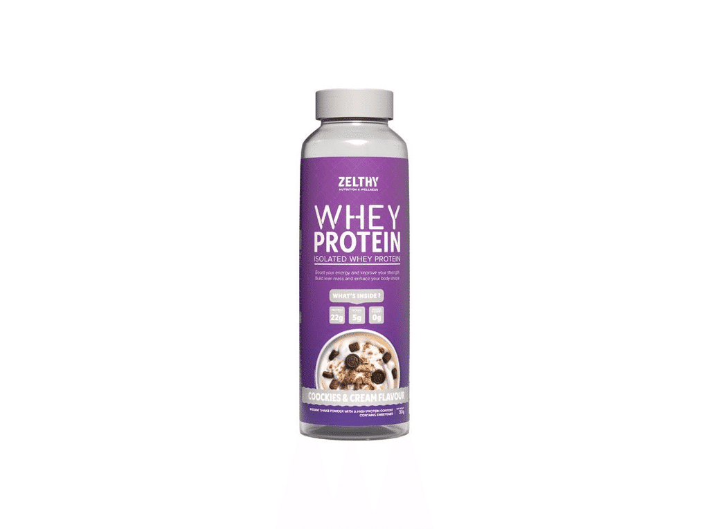 Proteina Whey Isolada Cookies & Cream 30g - ZELTHY