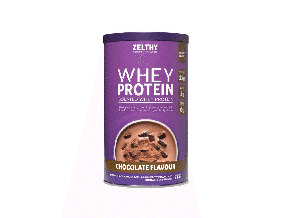 Proteina Whey Isolada Chocolate 450g - ZELTHY