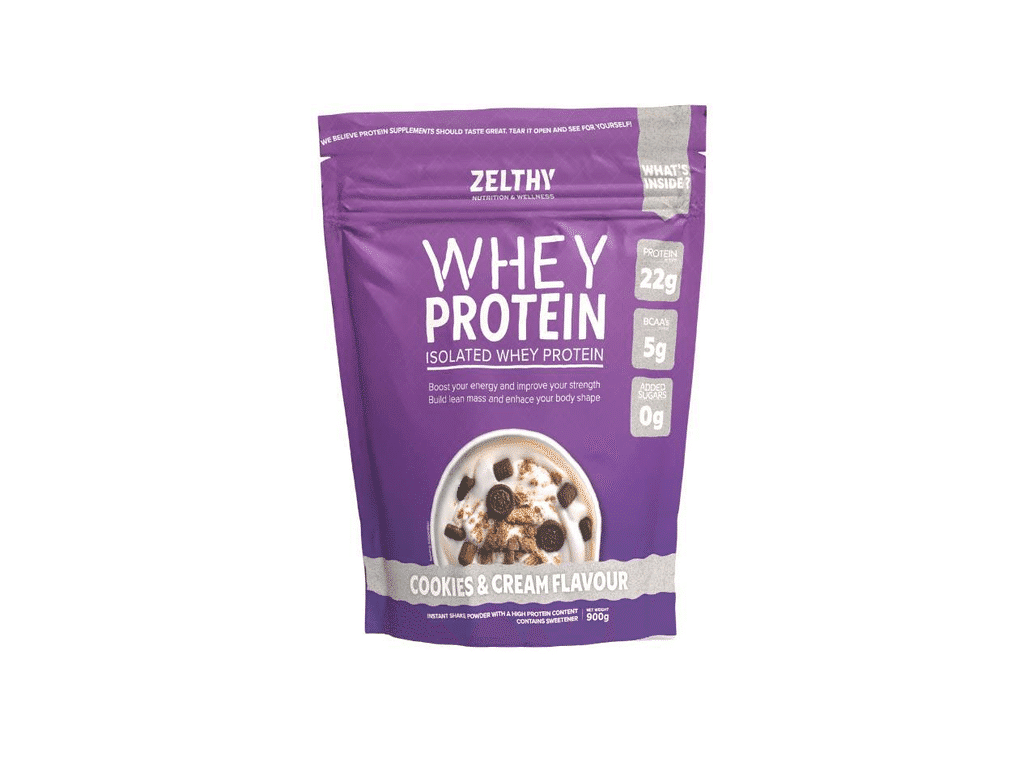 Proteina Whey Isolada Cookies & Cream 900g - ZELTHY