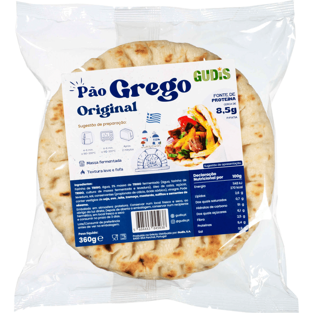 Pão Grego Original - GUDIS