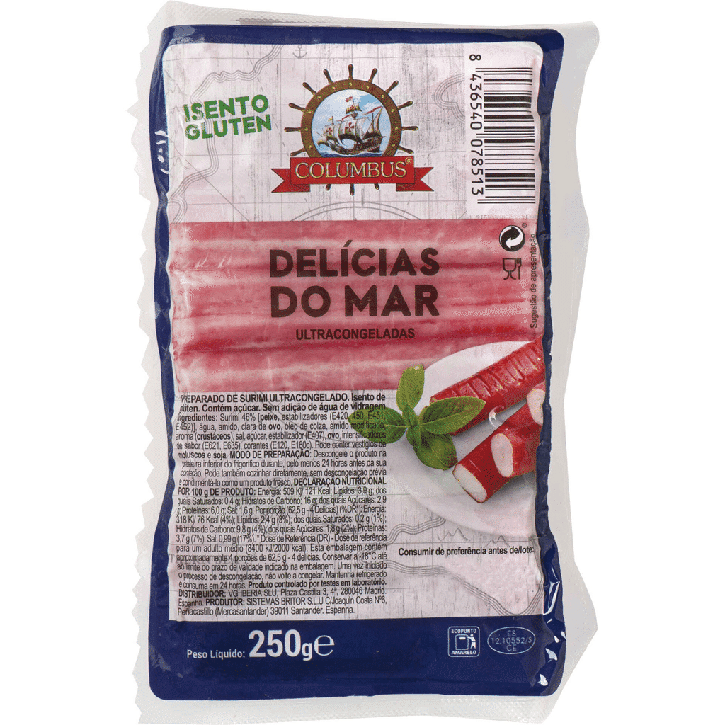 Delícias do Mar Ultracongeladas - COLUMBUS