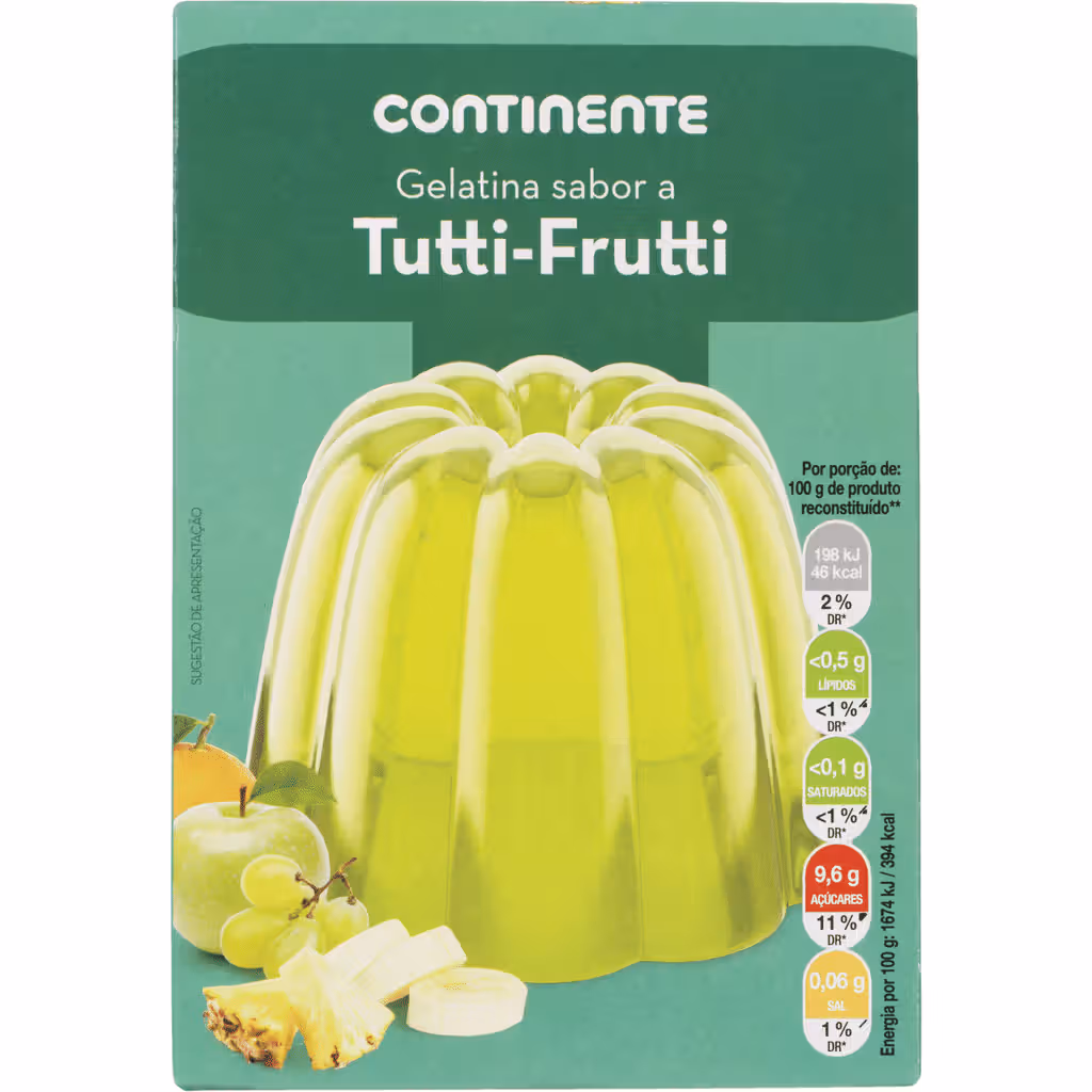 Gelatina em Pó Tutti Frutti - CONTINENTE