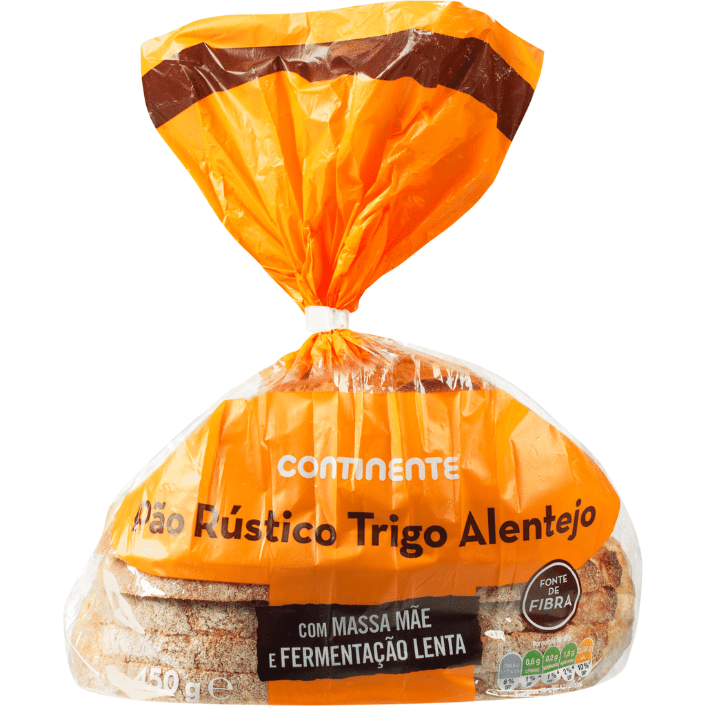 Pão Rústico Trigo Alentejo Massa Mãe Fatiado - CONTINENTE