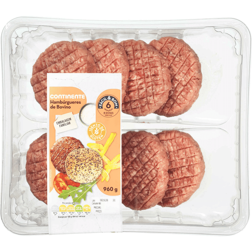 Hambúrguer de Bovino - CONTINENTE