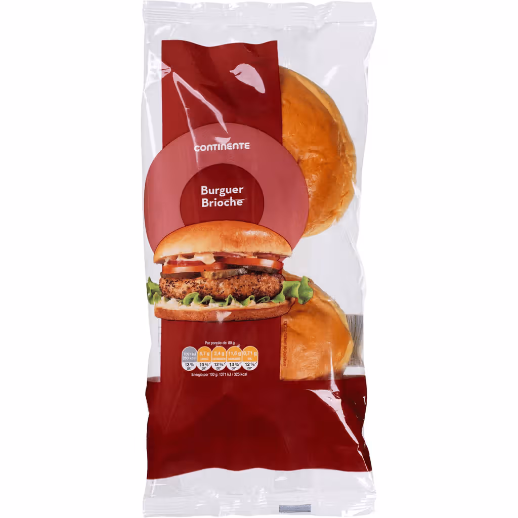 Pão Burguer Brioche - CONTINENTE