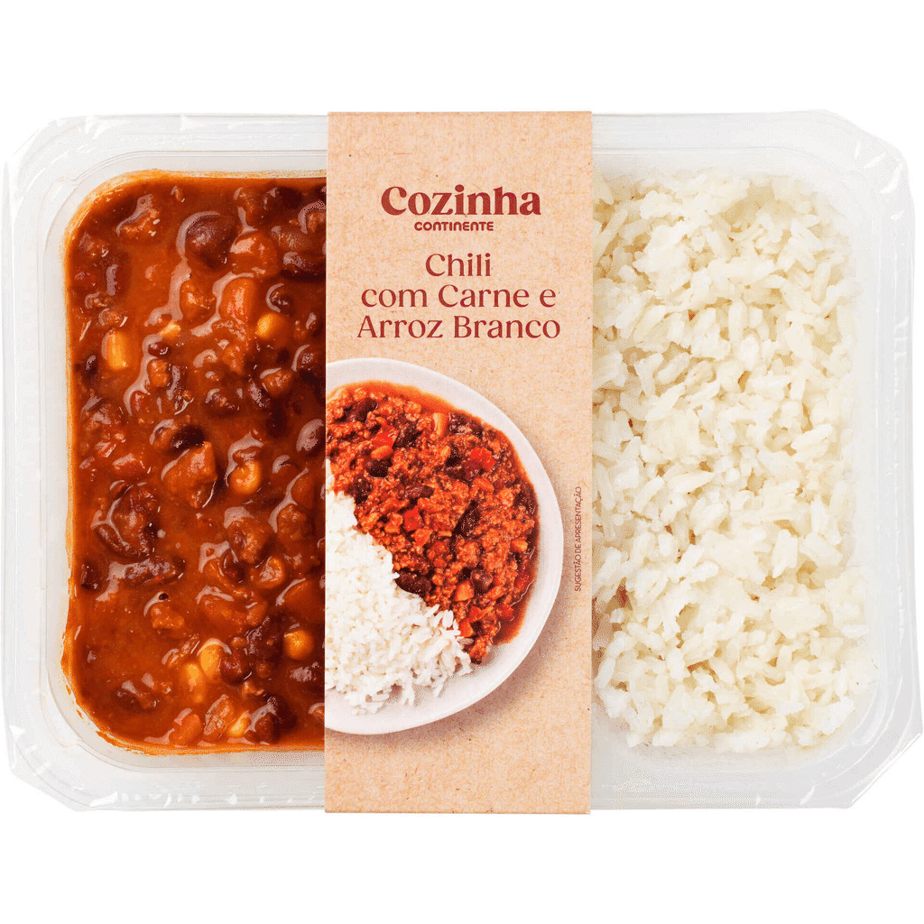Chili com Carne e Arroz Branco - COZINHA CONTINENTE
