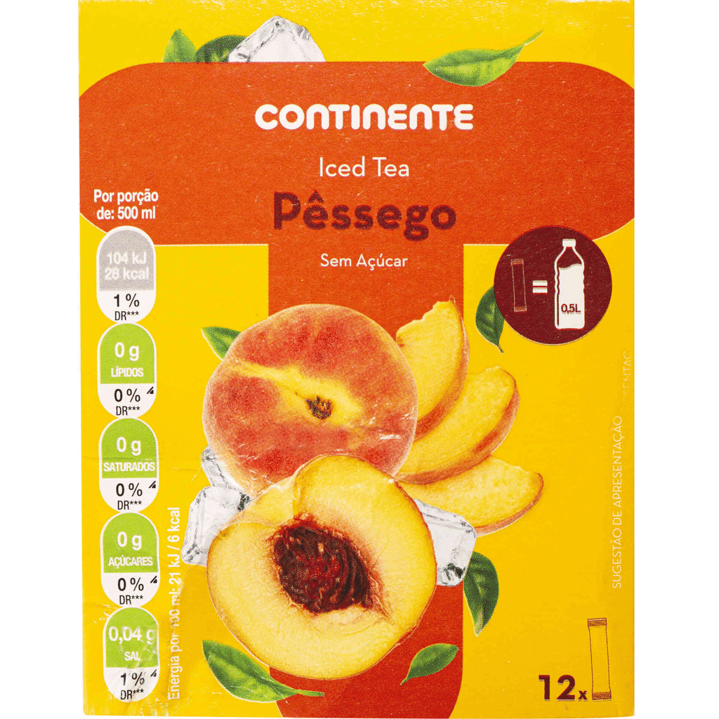 Refresco em Pó Ice Tea Pêssego - CONTINENTE