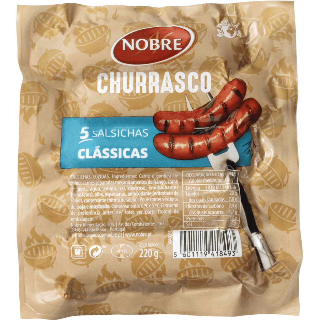 Salsichas de Churrasco - NOBRE