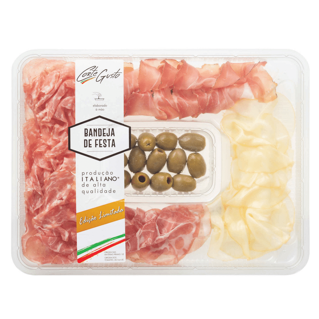 Tábua de Charcutaria Italiana com Azeitonas - CORTE DEL GUSTO