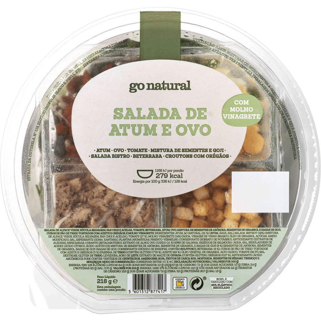 Salada de Atum e Ovo - GO NATURAL