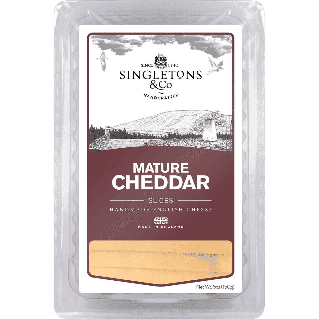 Queijo Cheddar Mature Fatiado - SINGLETON'S