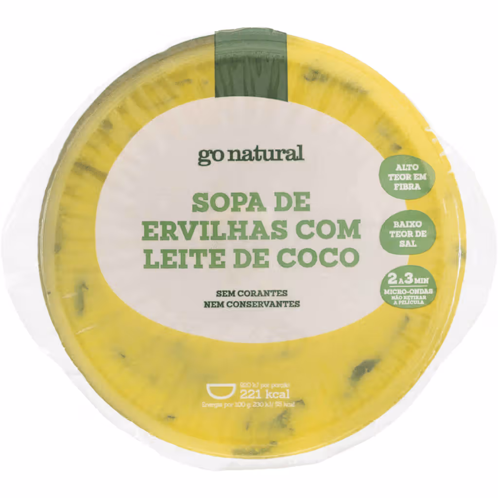 Sopa de Ervilhas com Leite de Coco - GO NATURAL