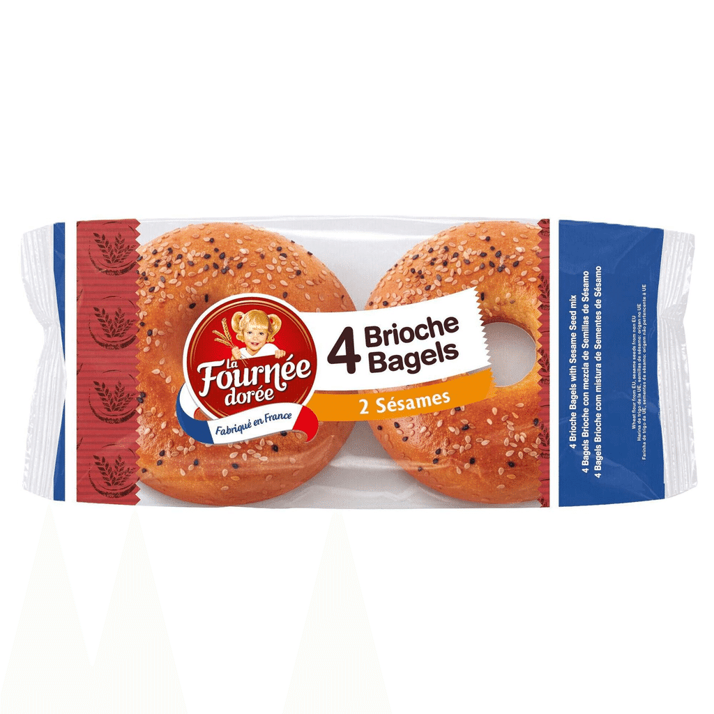 Bagels Brioche com Sementes de Sésamo - LA FOURNÉE DORÉE