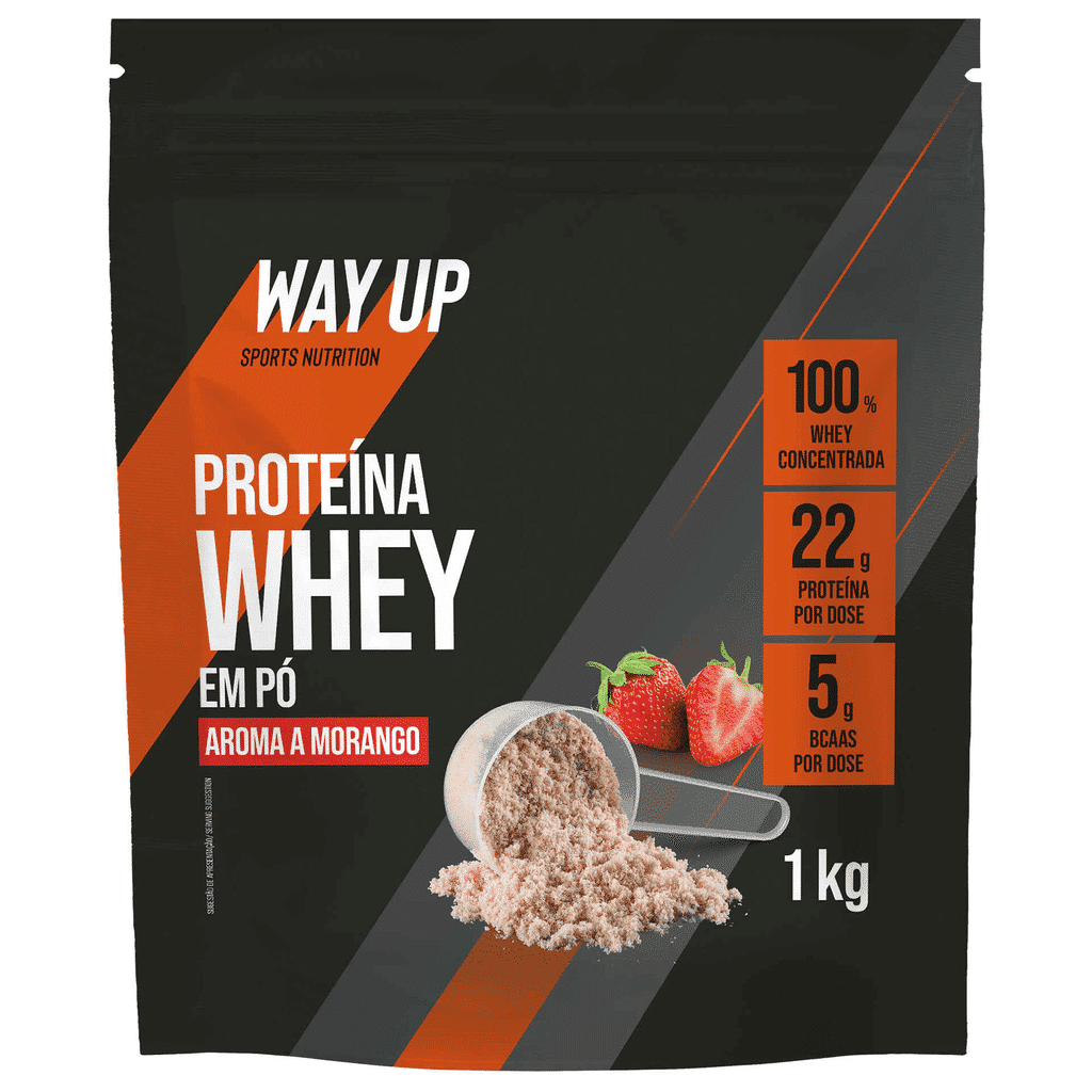 Proteína Whey Concentrada de Morango - WAY UP
