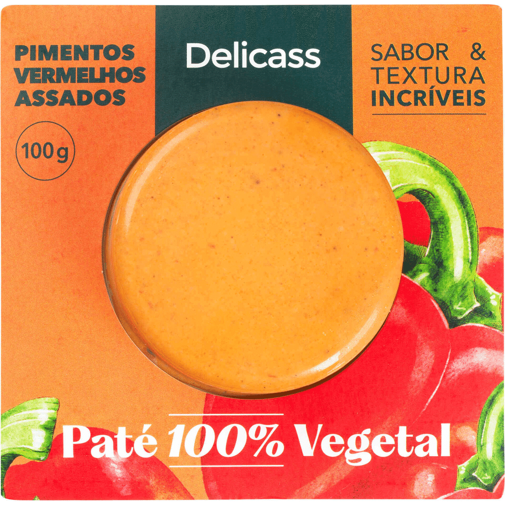 Patê Vegetal de Pimentos Vermelhos Assados - DELICASS