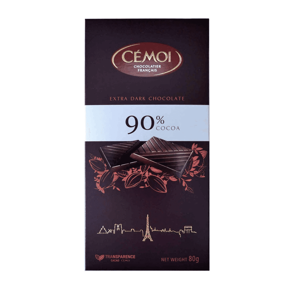 Tablete de Chocolate Negro 90% Cacau - CEMOI