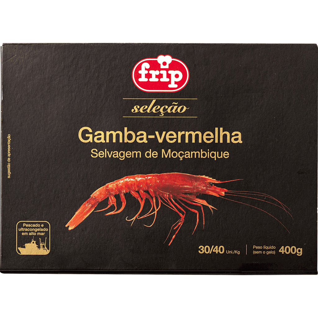 Gamba Vermelha Moçambique Selvagem 30 / 40 Ultracongelada - FRIP