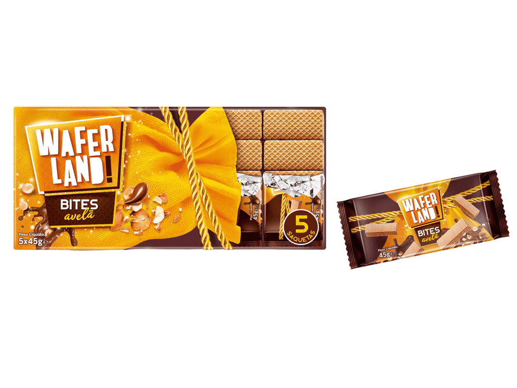 Waffers Avelã 225 G - WAFERLAND