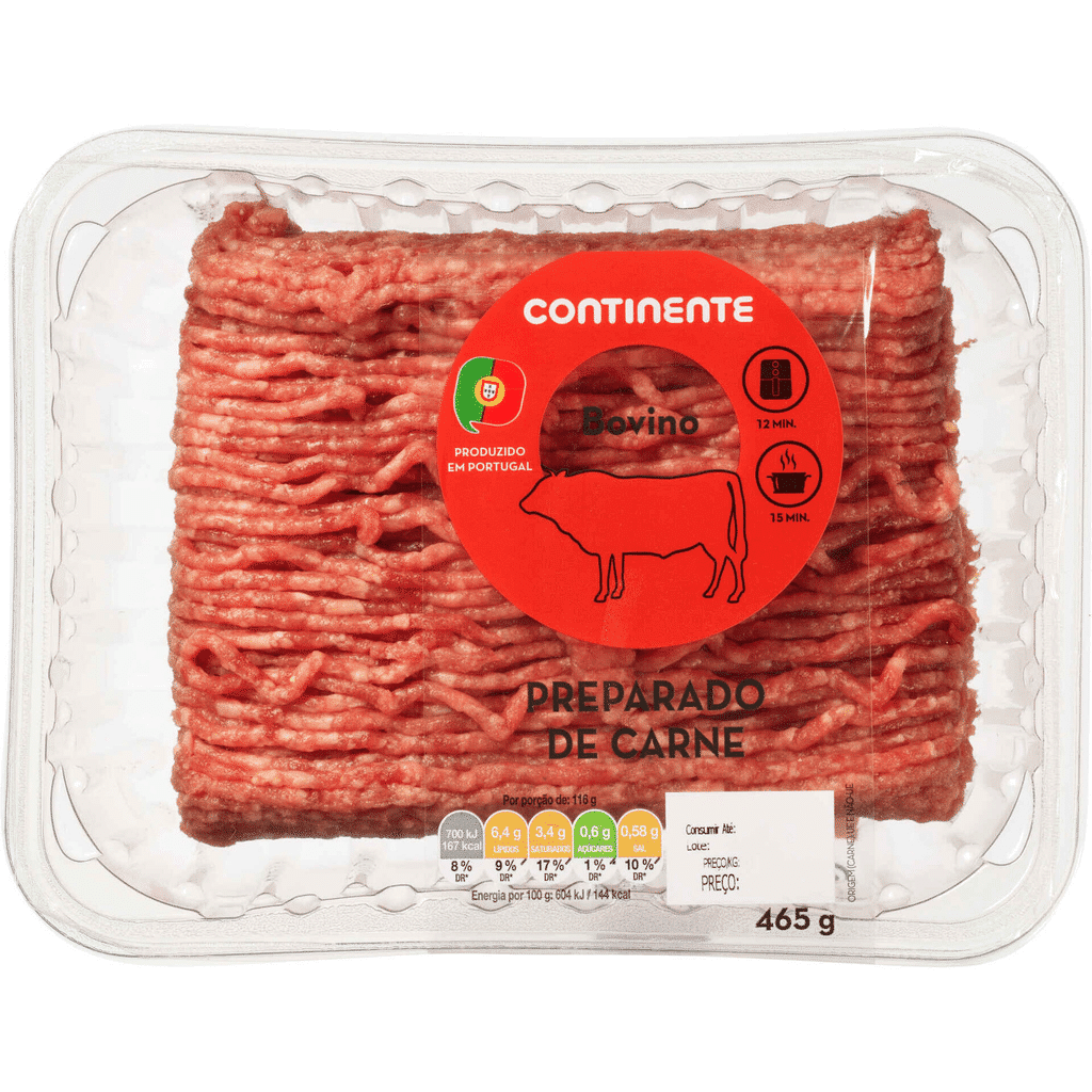 Preparado de Carne Picada de Bovino - CONTINENTE