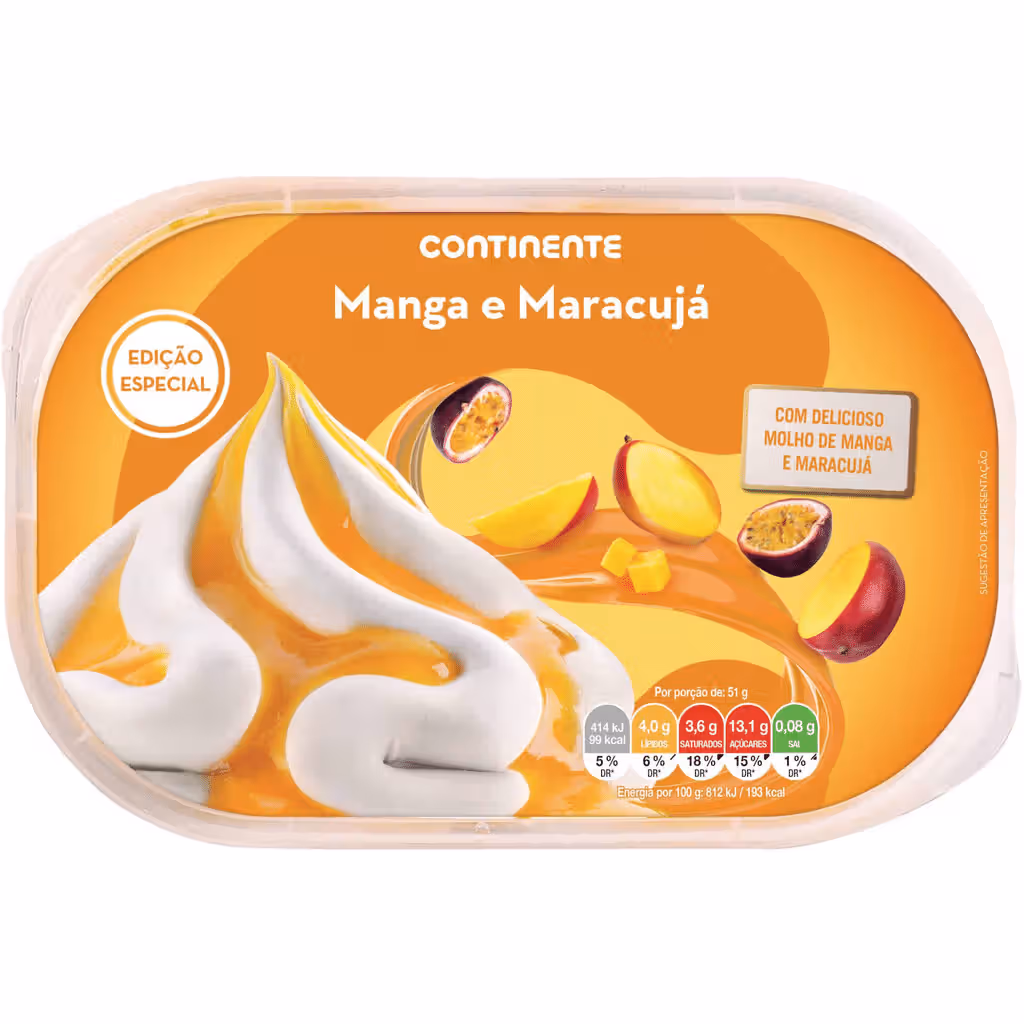 Gelado Manga e Maracujá - CONTINENTE