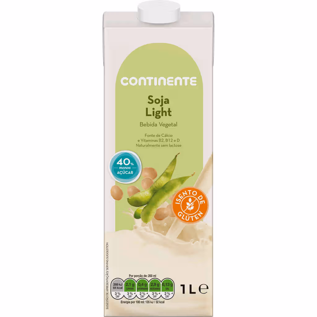 Bebida Vegetal de Soja Light - CONTINENTE