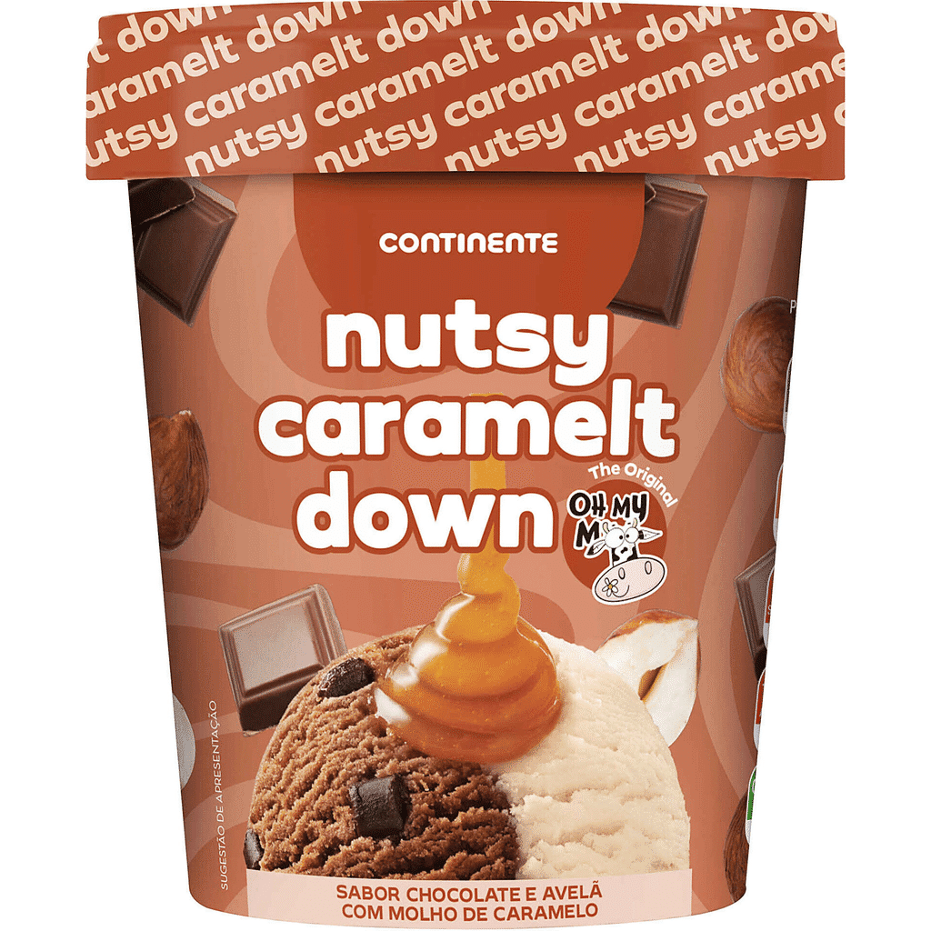 Gelado Nutsy Caramelt Down - CONTINENTE