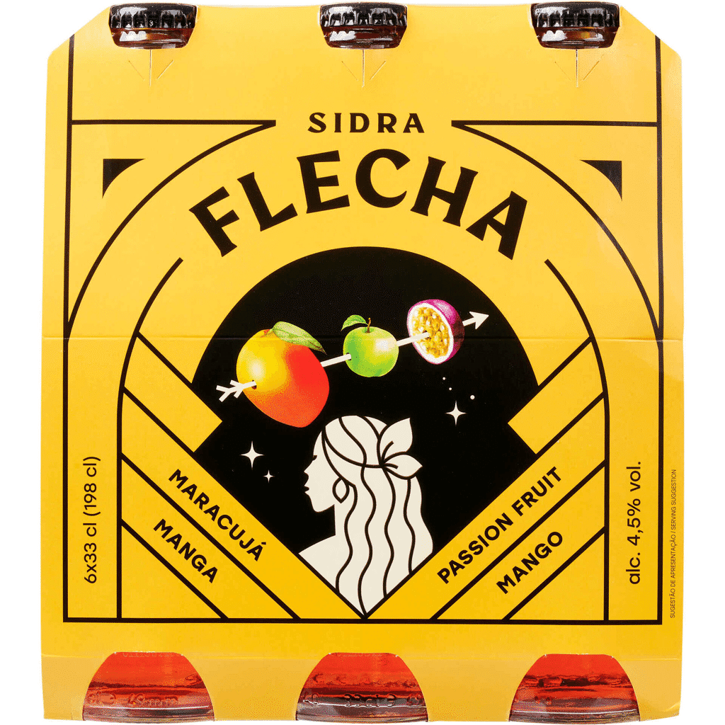 Sidra com Álcool Manga e Maracujá - FLECHA