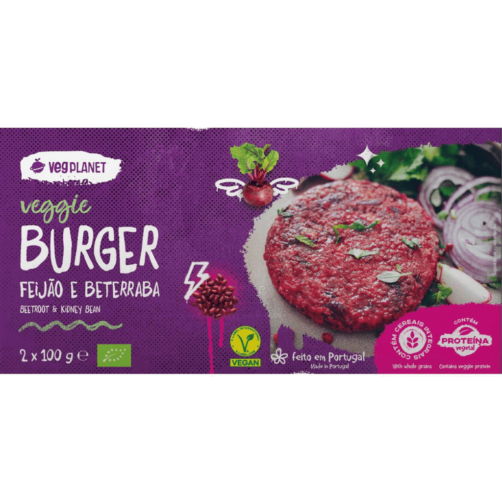 Hambúrguer Feijão e Beterraba - VEGPLANET