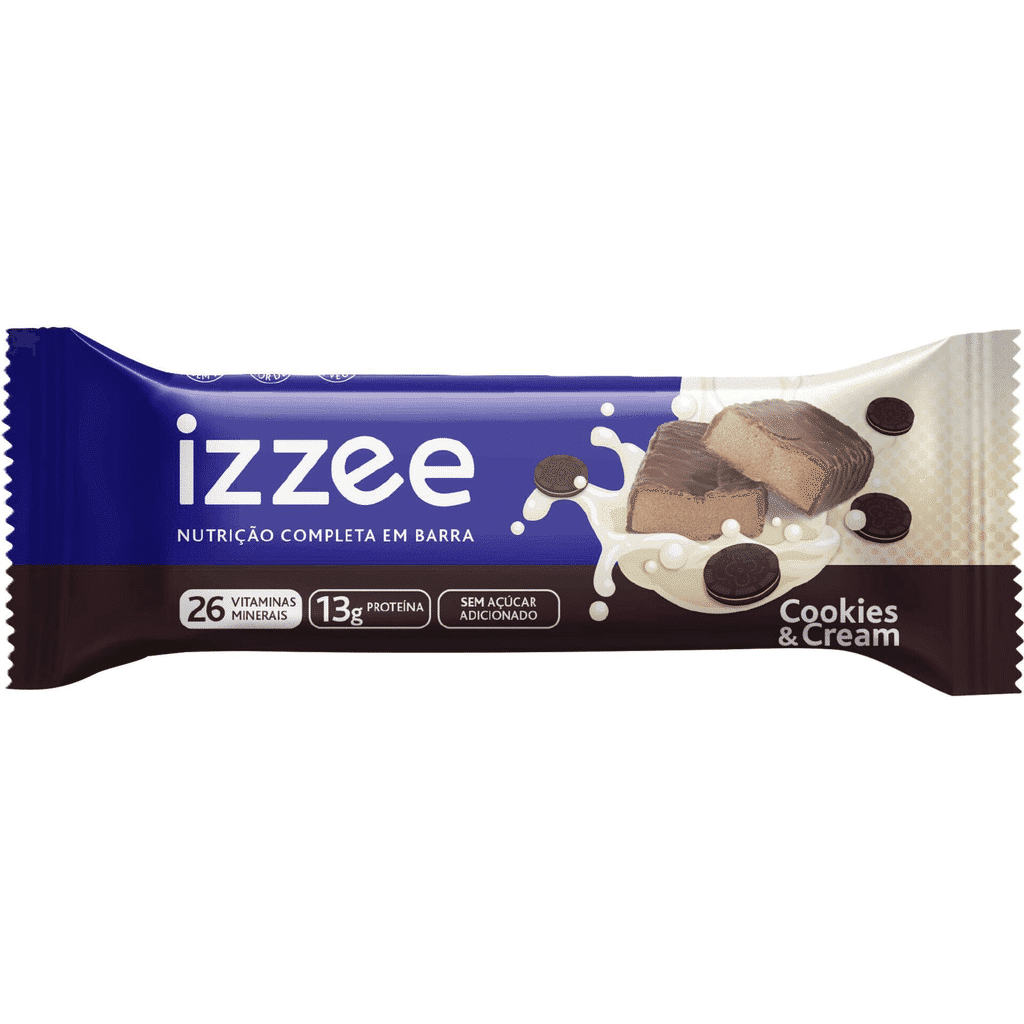 Barra Proteína Cookies e Cream - IZZEE