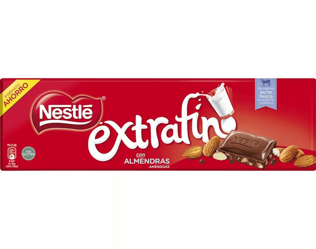 Tablete Chocolate de Leite com Amêndoas Extrafino - NESTLÉ