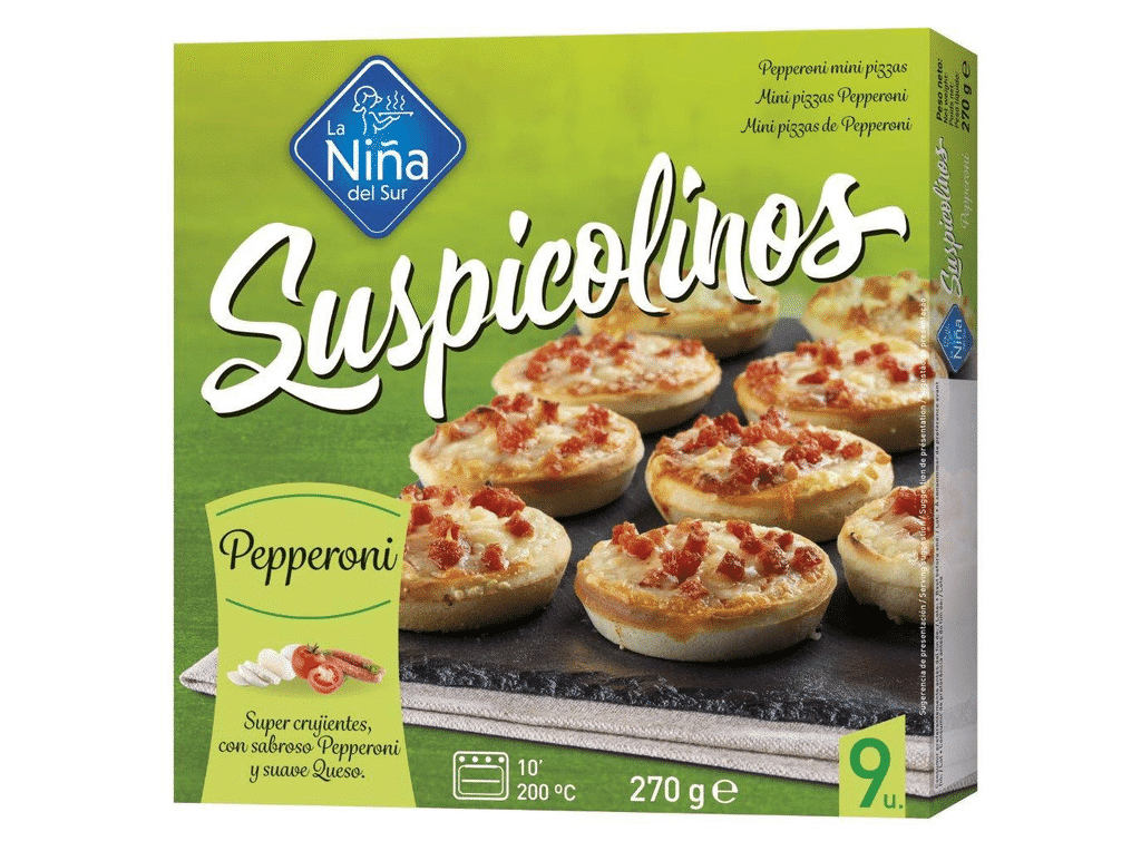 Mini Pizzas Pepperoni 9un 270g - LA NIÑA DEL SUR