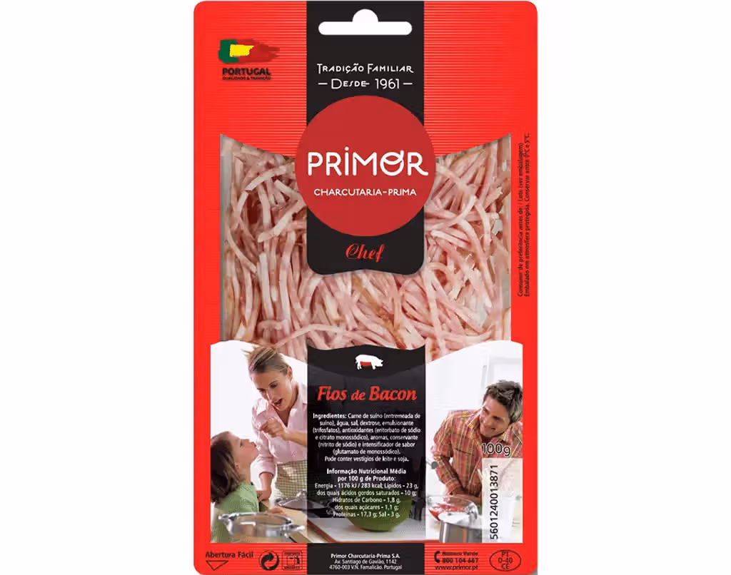 Bacon Extra Fios 100g - PRIMOR