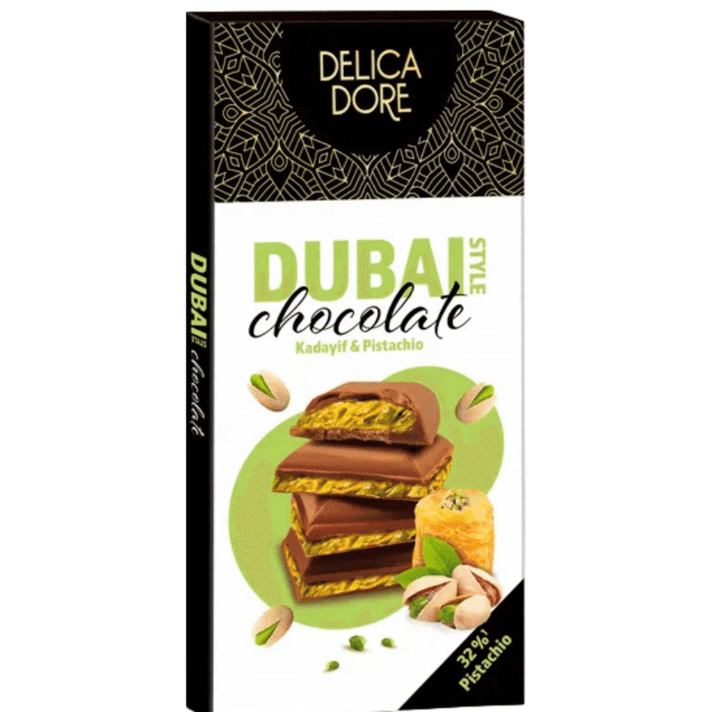 Tablete Chocolate de Leite Dubai Style - DELICA DORE