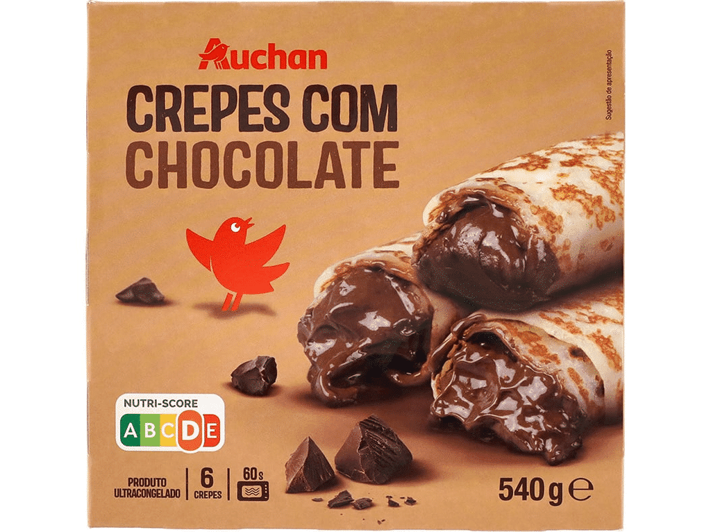 Crepes Com Chocolate Belga 6un 540g - AUCHAN