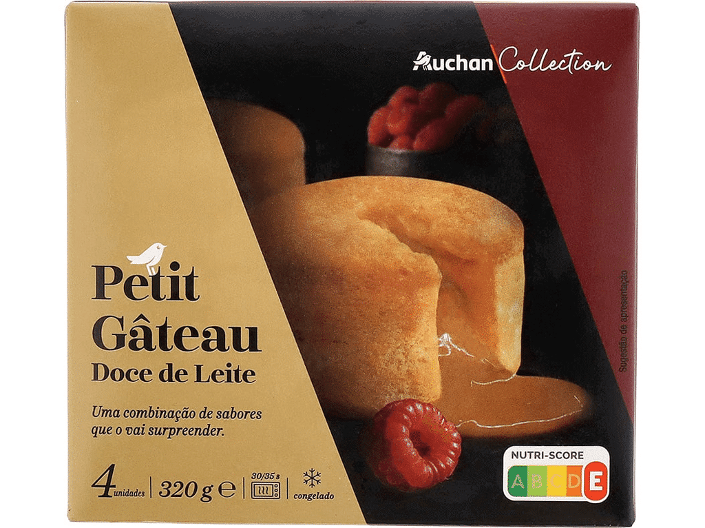 Petit Gâteau Doce De Leite 4un 320g - AUCHAN COLLECTION