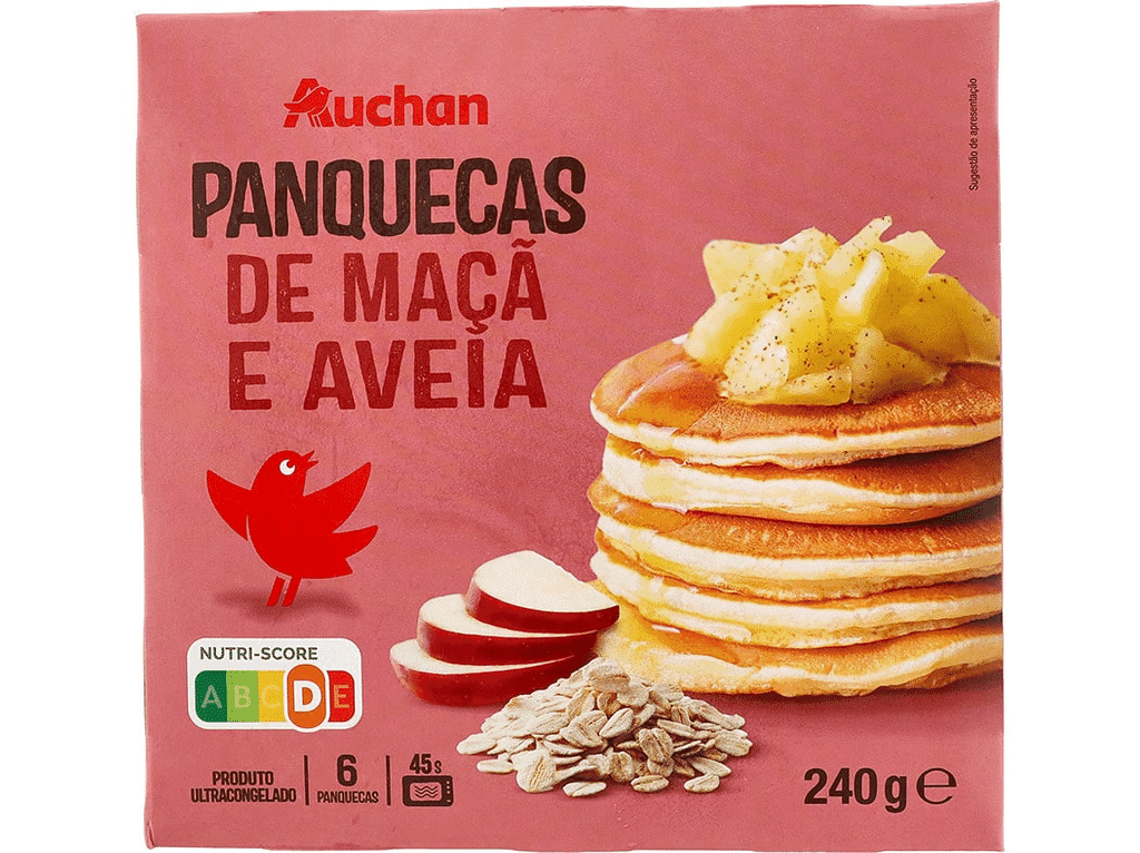 Panquecas Maçã E Aveia 6un 240g - AUCHAN
