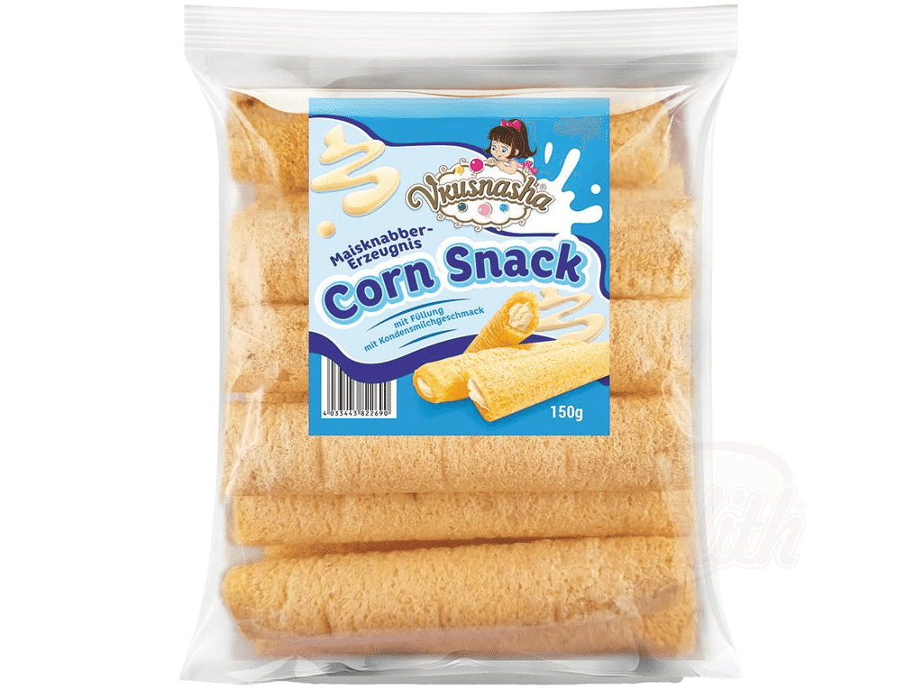 Snack De Milho Leite Condensado 150g - VKUSNASHA