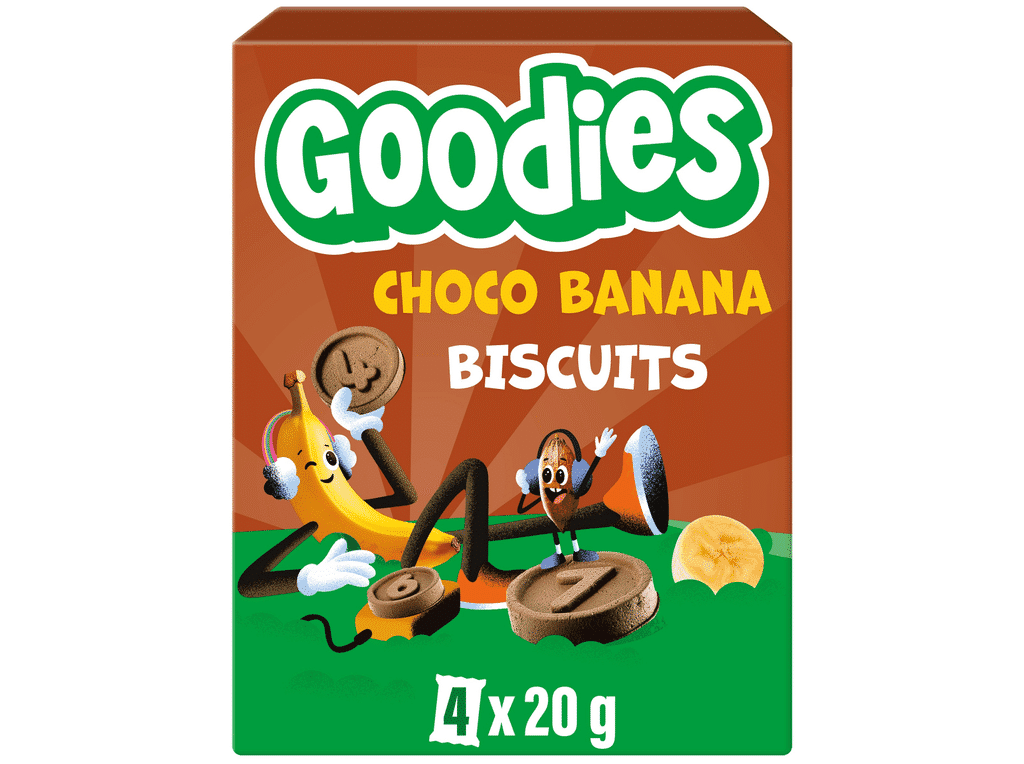 Biscoitos Choco Banana 4x20g - GOODIES