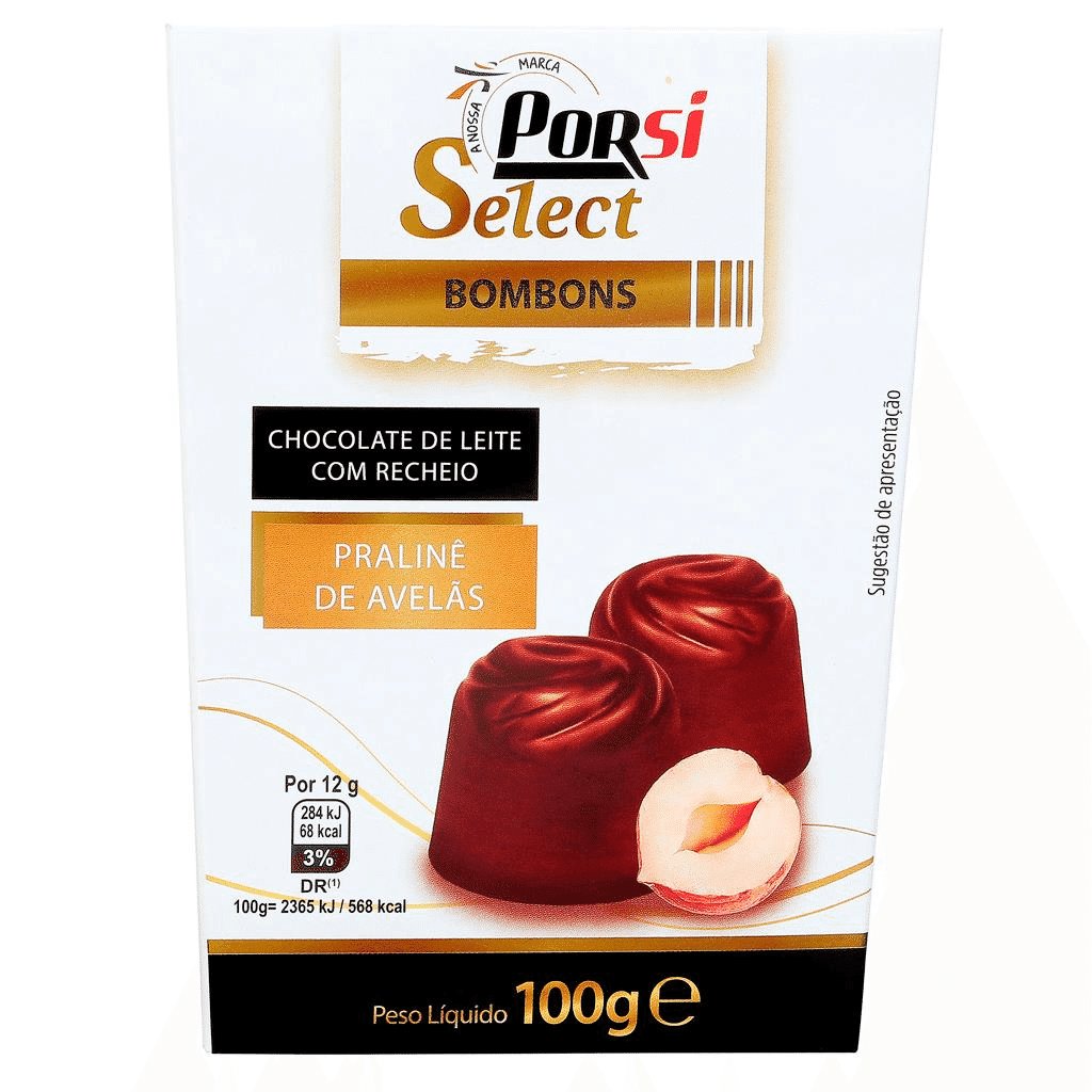 Bombons praliné avelã - PORSI SELECT