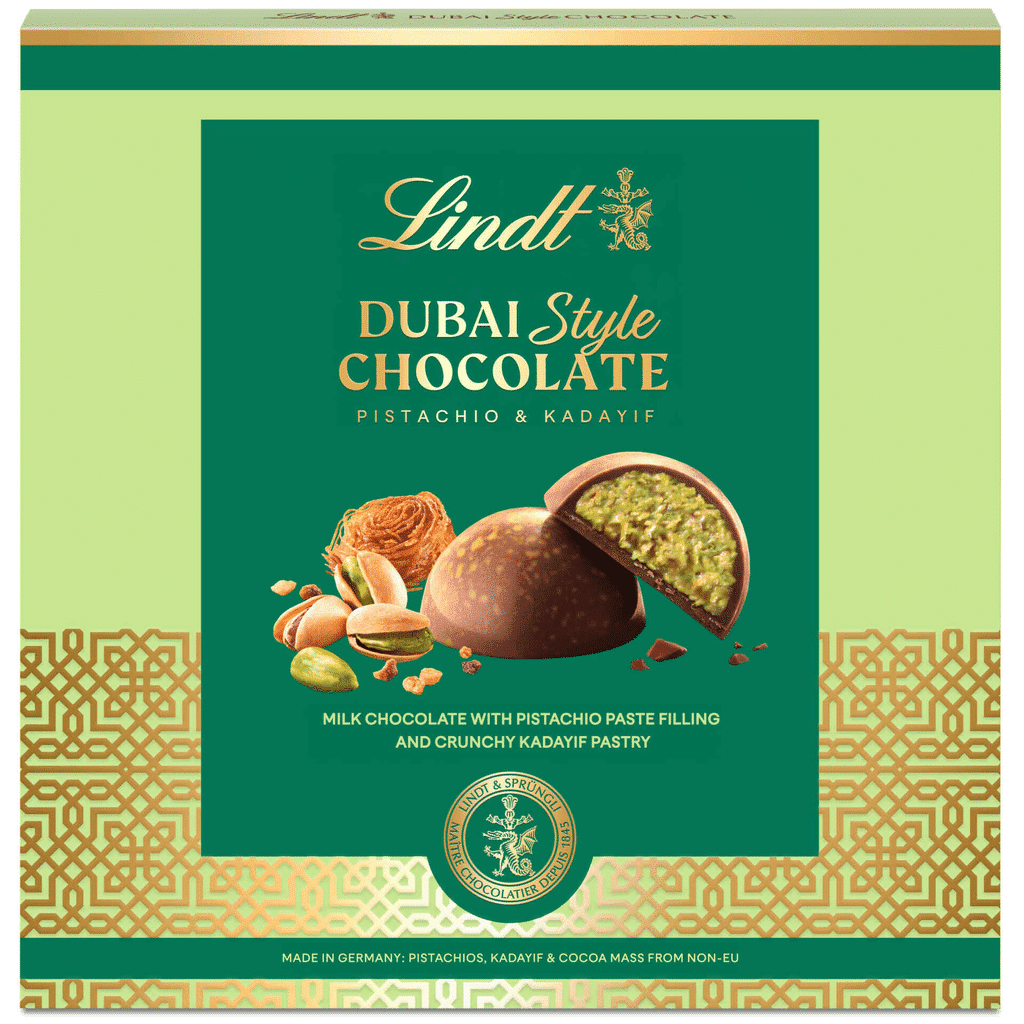 Bombons de Chocolate de Leite com Pistácio Dubai Style - LINDT