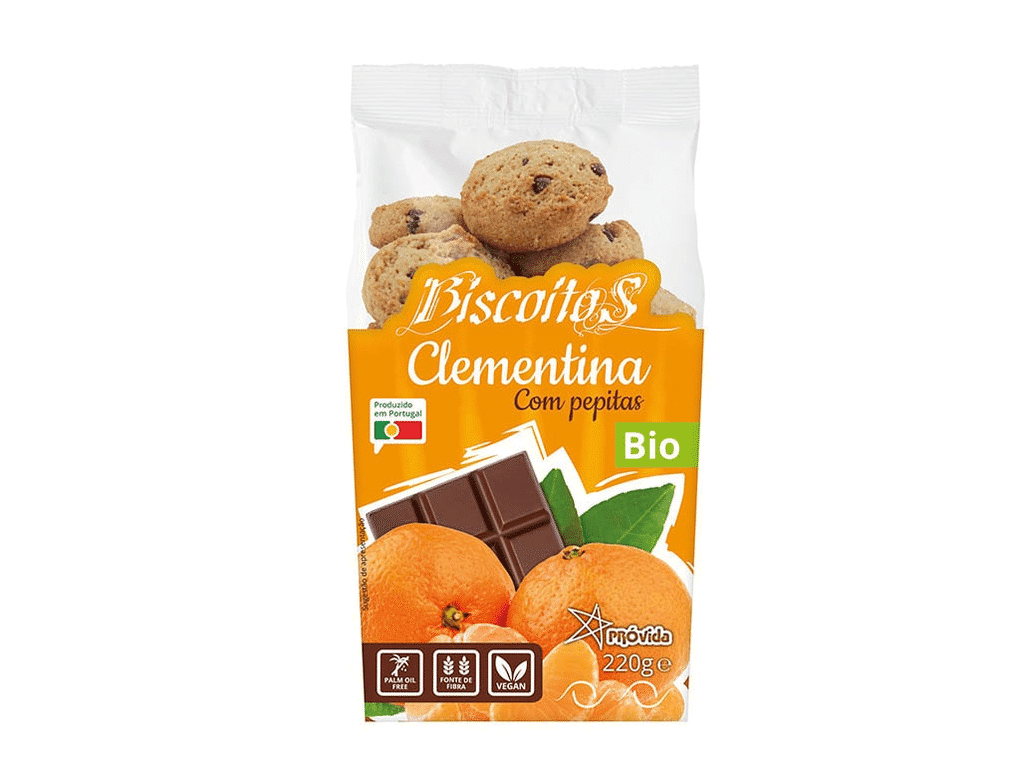 Biscoitos Próvida Clementina C/ Pep. Choc. 220g - PROVIDA