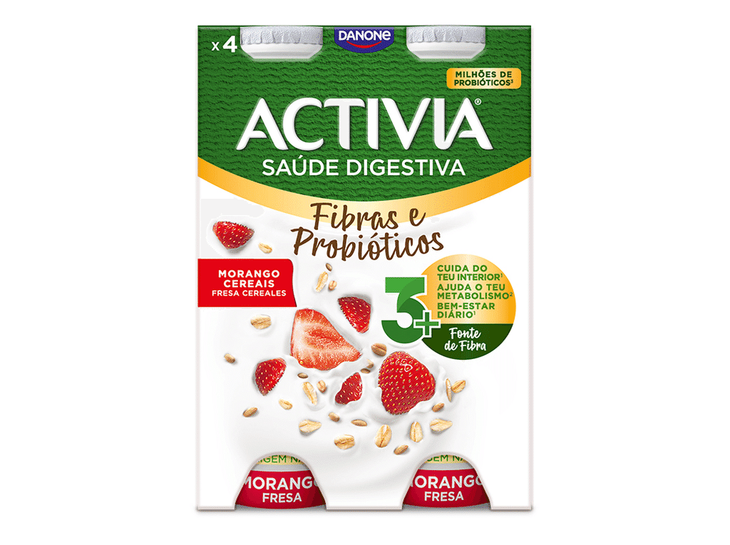 Bifidus Líquido Morango Cereais 155gx4 - ACTIVIA