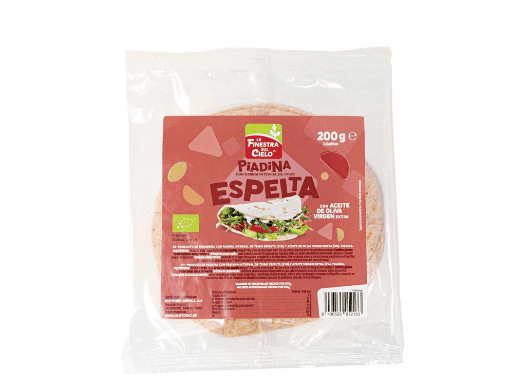Piadina Com Farinha Espelta Bio 200g - LA FINESTRA SULCIELO