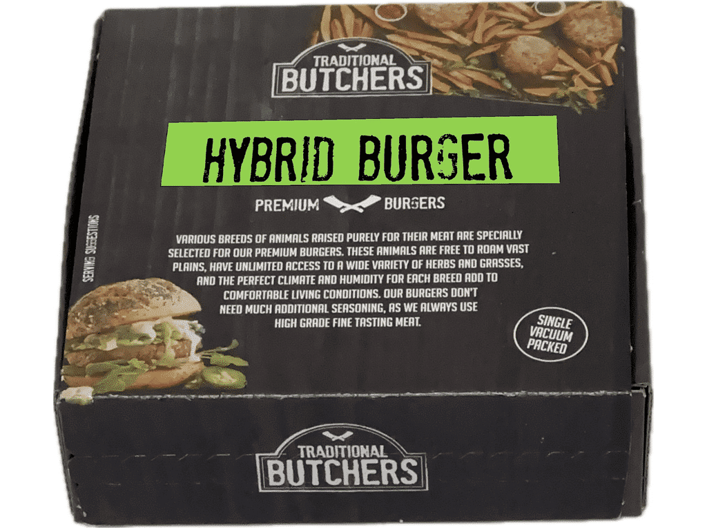 Hamburguer Traditional Butchers Vaca + Proteina Vegetal 250g - TRADITIONAL BUTCHER