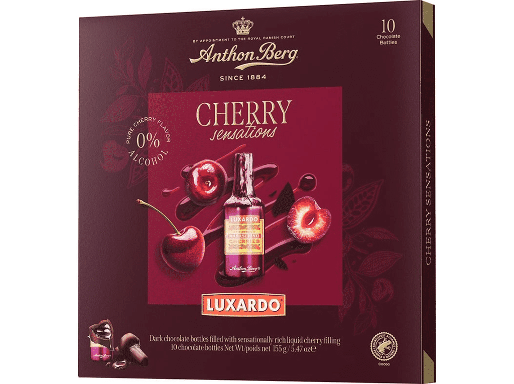 Bombons Cherry Sensations 155g - ANTHON BERG